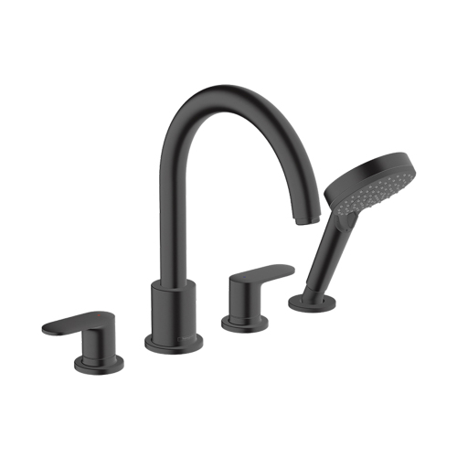 Смеситель на борт ванны Hansgrohe Vernis Blend 71456670 черный матовый Смеситель на борт ванны Hansgrohe Vernis Blend 71456670 черный матовый